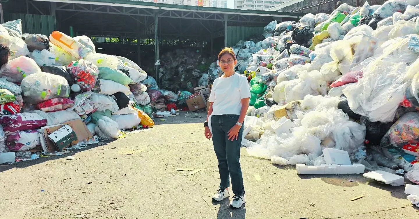 Recovered recyclables at a BEST facility
